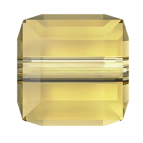 5601 Swarovski Cube Beads, ReCreated Dark Jonquil (1407)