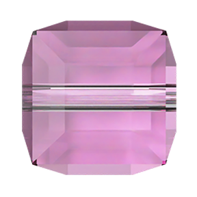 5601 Swarovski Cube Beads, Dark Rose (1201)