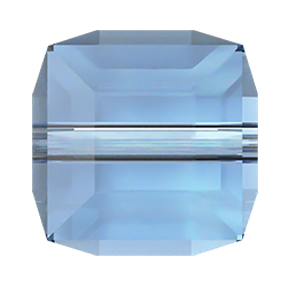 5601 Swarovski Cube Beads, ReCreated Ice Blue (1405)