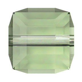 5601 Swarovski Cube Beads, ReCreated Peridot (1408)