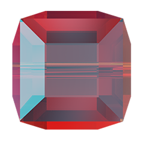 5601 Swarovski Cube Beads, Light Siam Shimmer B (227 SHIMB)