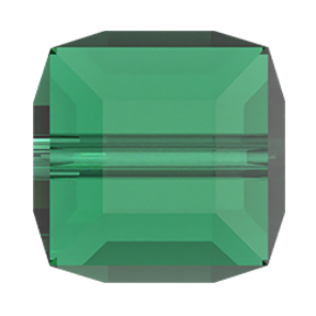 5601 Swarovski Cube Beads, Majestic Green (336)
