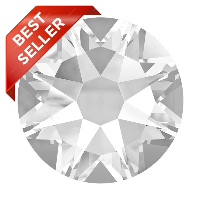 2000, 2058 & 2088 Swarovski Flatback No Hotfix, Crystal (001)