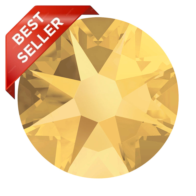2000, 2058 & 2088 Swarovski Flatback No Hotfix, Crystal Metallic Sunshine (001 METSH)