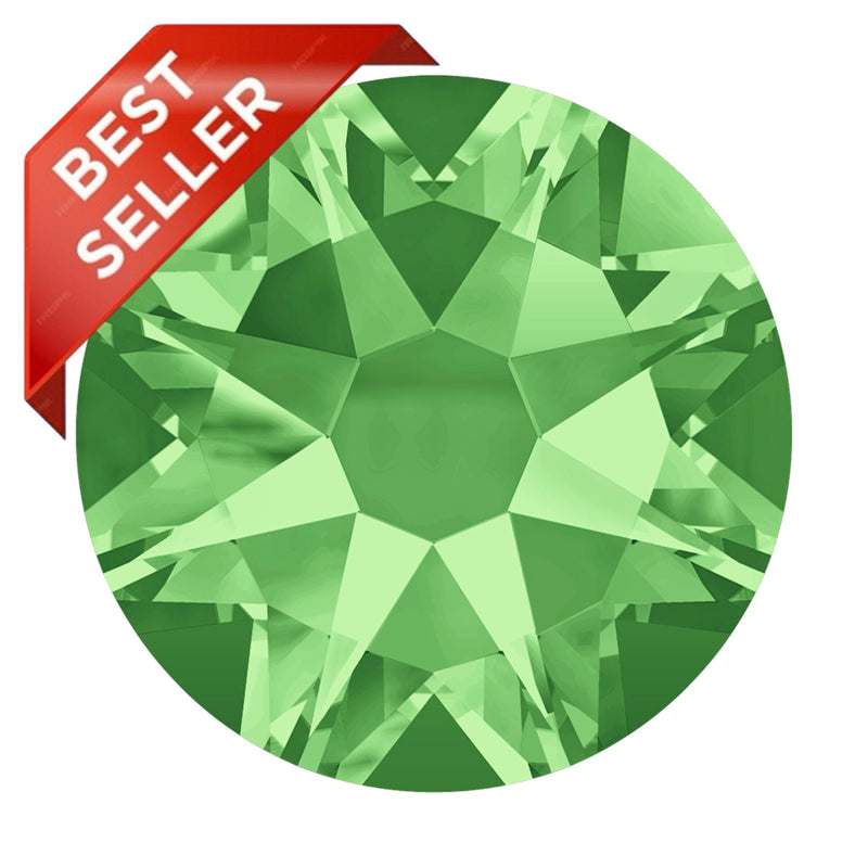 2000, 2058 & 2088 Swarovski Flatback No Hotfix, Peridot (214)