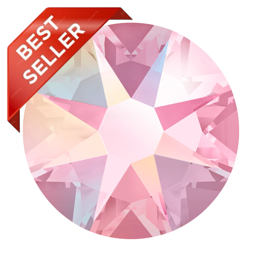 2058 & 2088 Swarovski Flatback No Hotfix, Light Rose AB (223 AB)