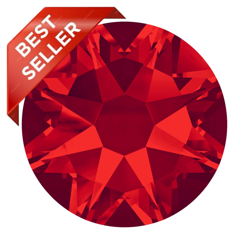 2000, 2058 & 2088 Swarovski Flatback No Hotfix, Light Siam (227)