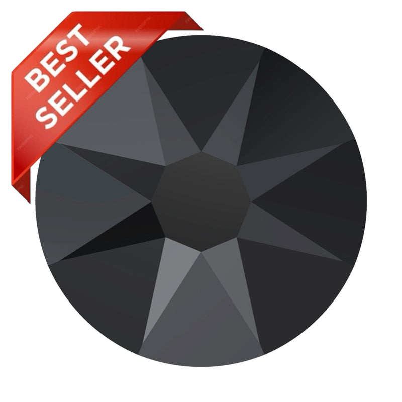 2058 & 2088 Swarovski Flatback No Hotfix, Jet (280)