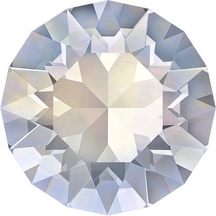 1028 & 1088 Swarovski Pointed Back Chaton Round Stones, White Opal (234)