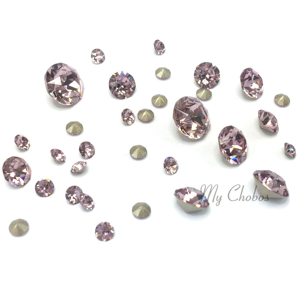 1088 Swarovski Chaton & Round Stones Mix Sizes, Light Amethyst (212)