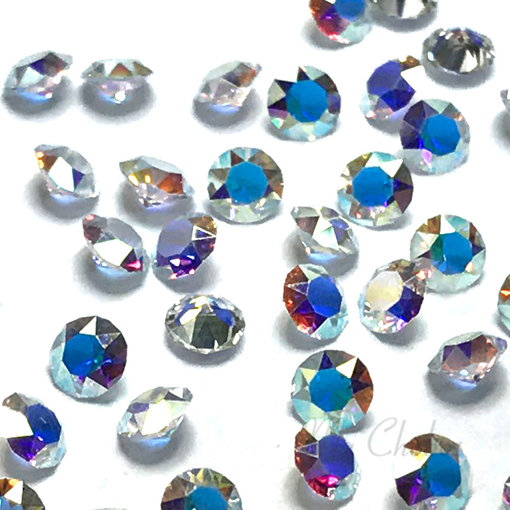 1088 Swarovski Chaton & Round Stones, Crystal AB (001 AB) Unfoiled