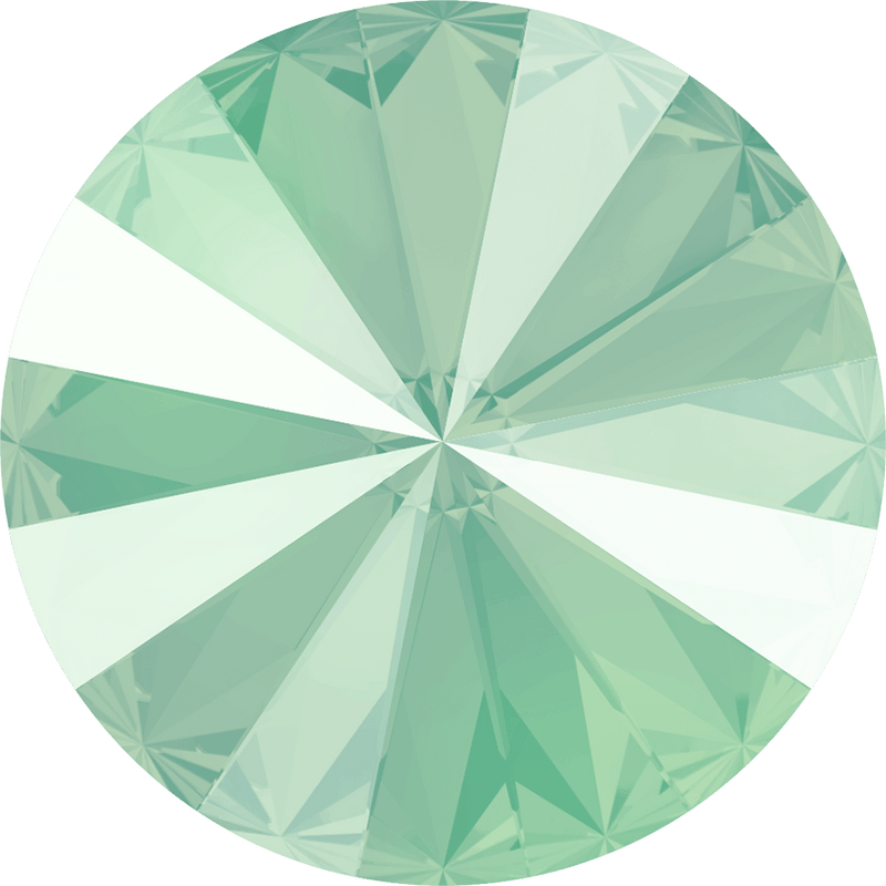 1122 Swarovski Rivoli Chaton & Round Stones, Crystal Mint Green (001 L115S)