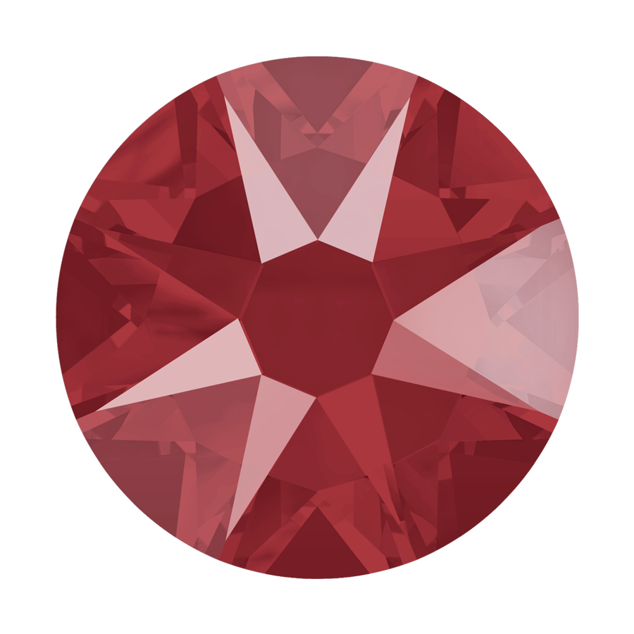 2088 Swarovski Flatback No Hotfix, Crystal Royal Red Unfoiled (001 L107S)