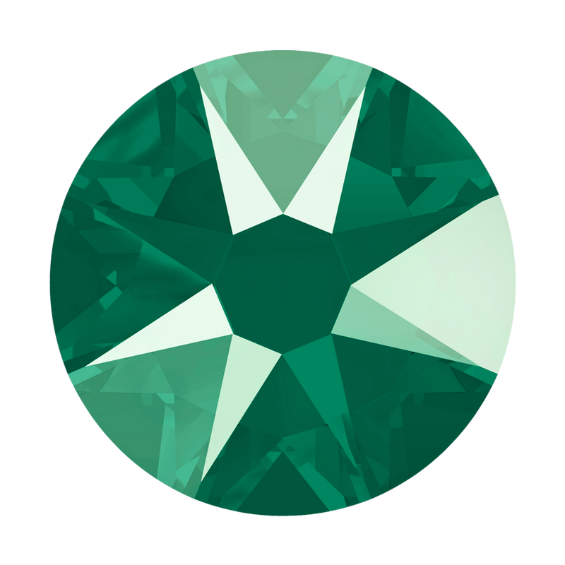 2088 Swarovski Flatback No Hotfix, Crystal Royal Green Unfoiled (001 L109S)