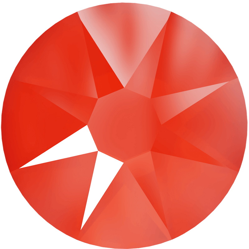 2088 Swarovski Flatback No Hotfix, Crystal Electric Orange Unfoiled (001 L136S) {Lacquer Pro Shiny Effects}