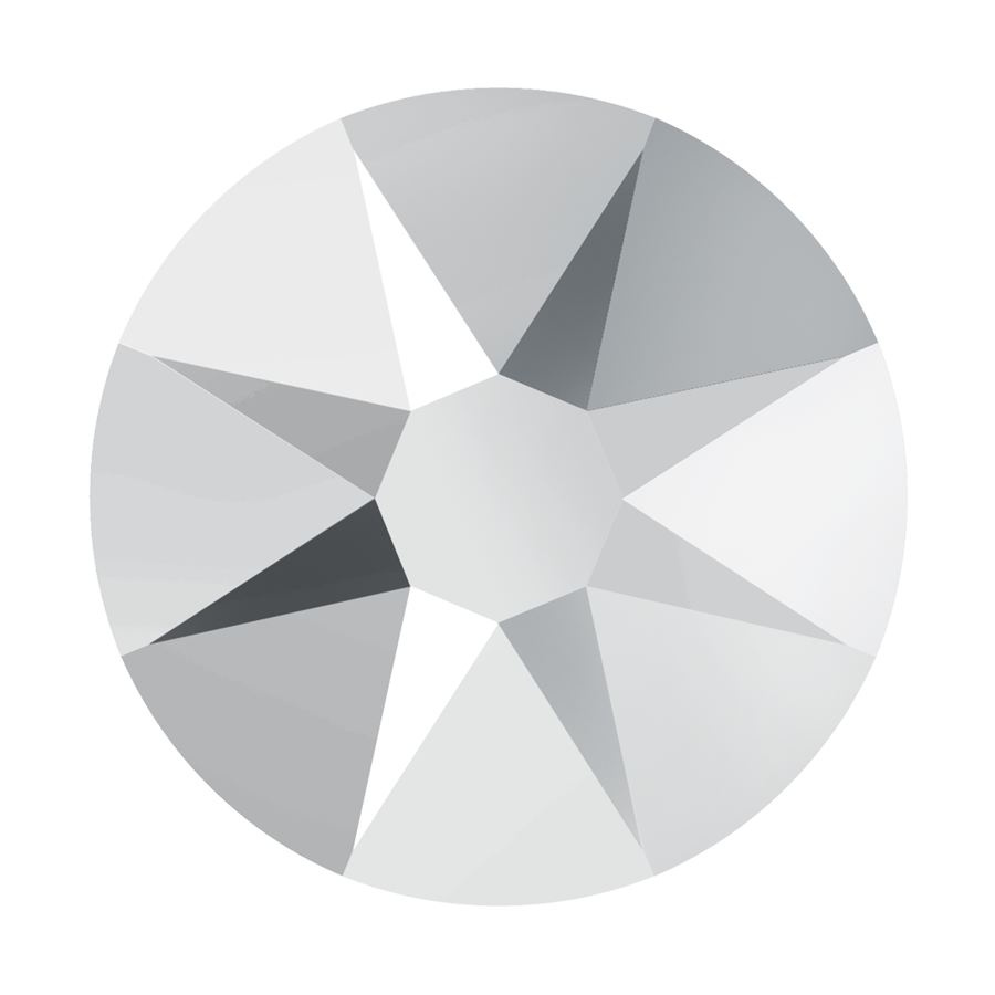 2000, 2058 & 2088 Swarovski Flatback No Hotfix, Crystal Light Chrome (001 LTCH)