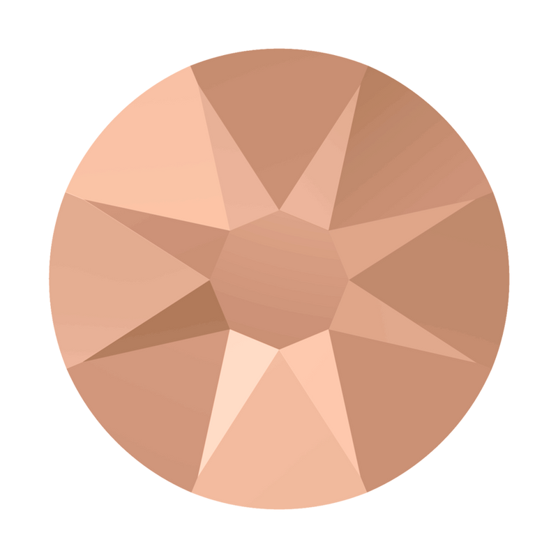 2000, 2058 & 2088 Swarovski Flatback No Hotfix, Crystal Rose Gold (001 ROGL)