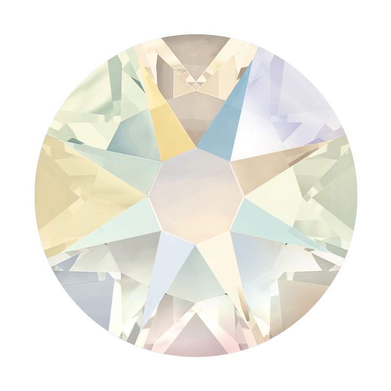 2000, 2058 & 2088 Swarovski Flatback No Hotfix, Crystal Shimmer (001 SHIM)