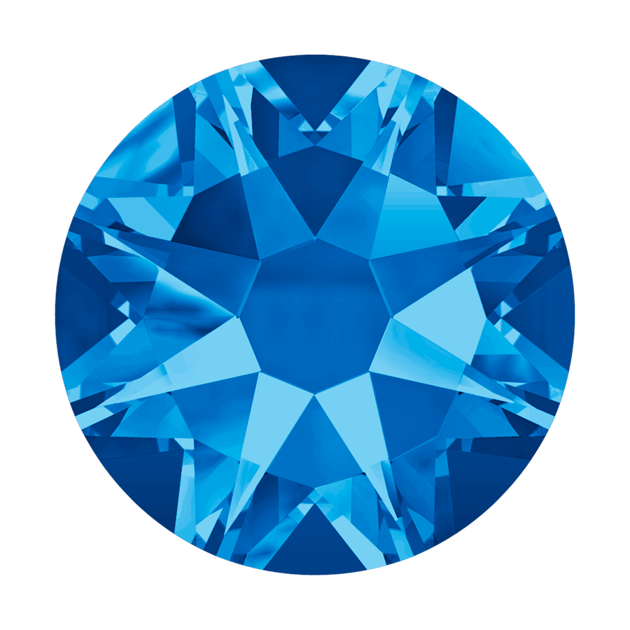 2000, 2058 & 2088 Swarovski Flatback No Hotfix, Sapphire (206)