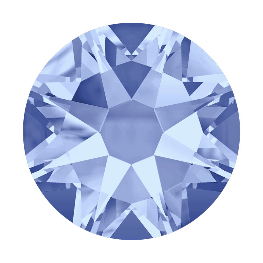 2000, 2058 & 2088 Swarovski Flatback No Hotfix, Light Sapphire (211)