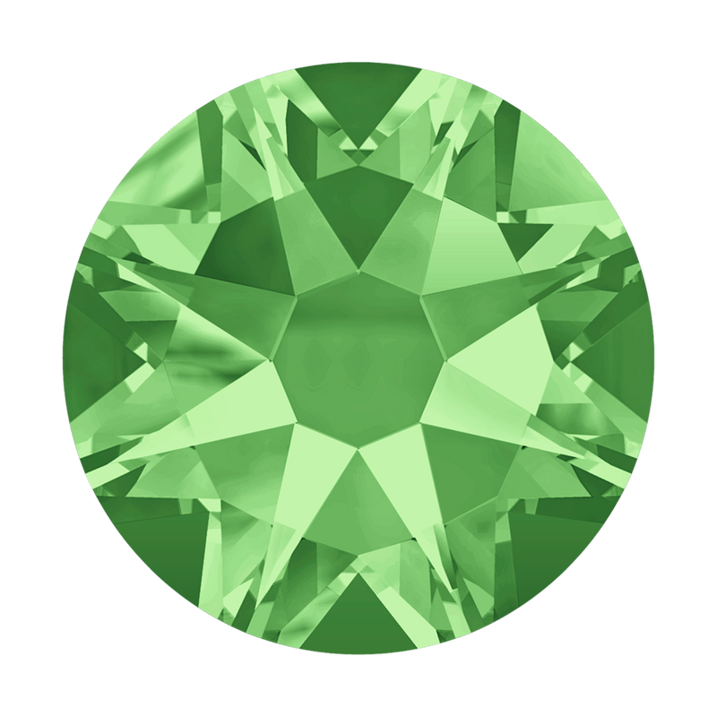 2000, 2038 & 2078 Swarovski Flatback Hotfix, Peridot (214)