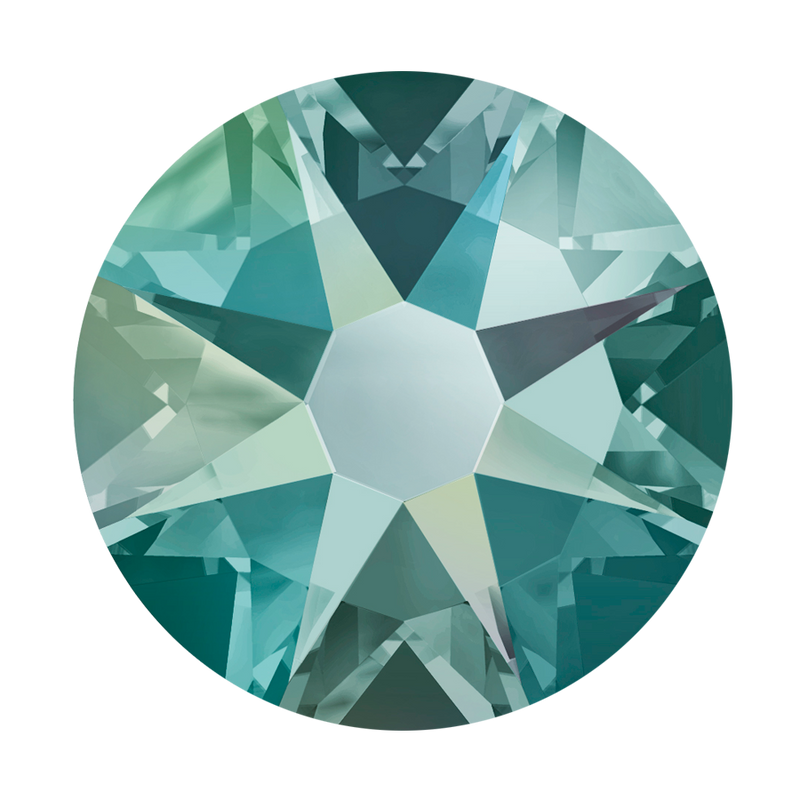 2000, 2058 & 2088 Swarovski Flatback No Hotfix, Black Diamond Shimmer (215 SHIM)