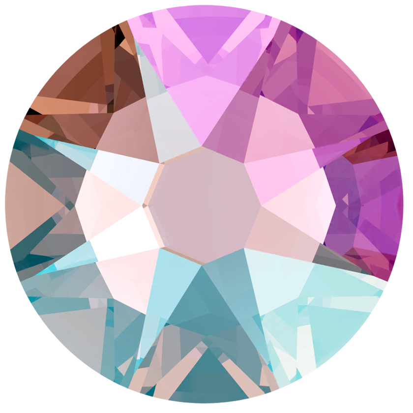 2000, 2058 & 2088 Swarovski Flatback No Hotfix, Light Rose Shimmer (223 SHIM)