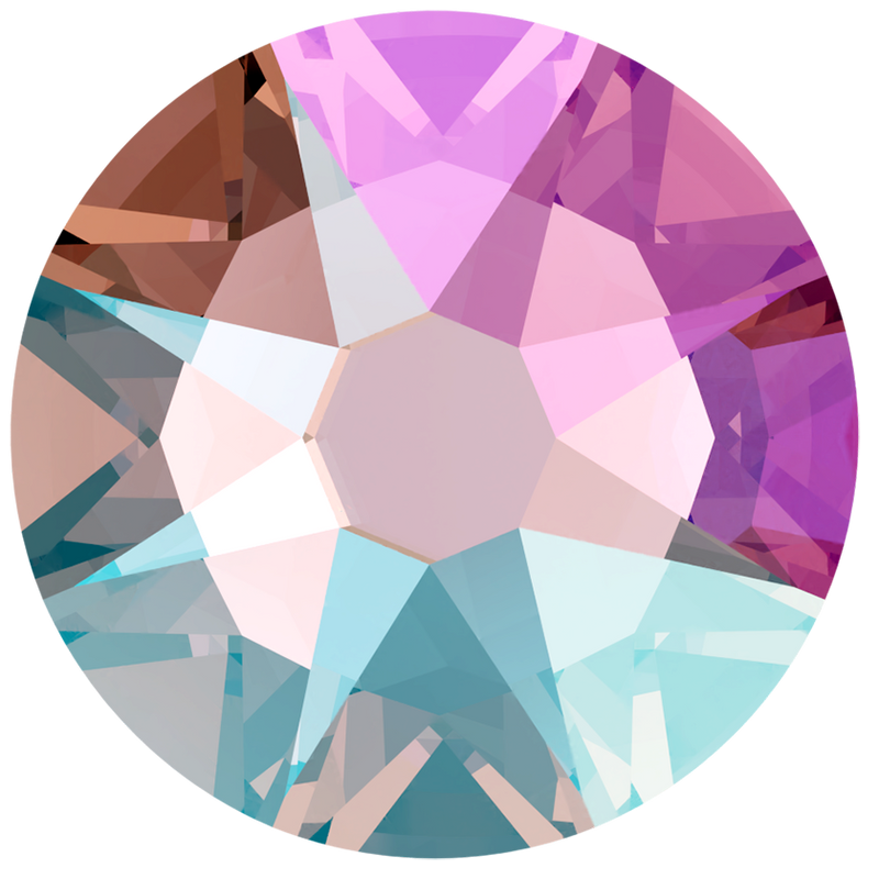 2000, 2058 & 2088 Swarovski Flatback No Hotfix, Light Rose Shimmer (223 SHIM)