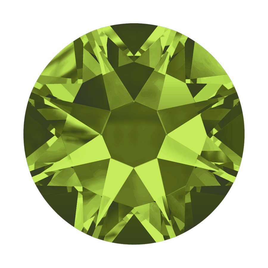 2038 & 2078 Swarovski Flatback Hotfix, Olivine (228)