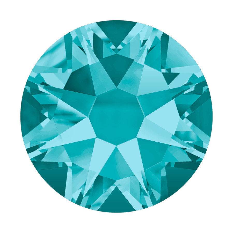 2038 & 2078 Swarovski Flatback Hotfix, Blue Zircon (229)