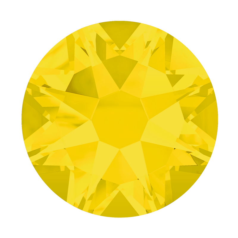 2038 & 2078 Swarovski Flatback Hotfix, Yellow Opal (231)