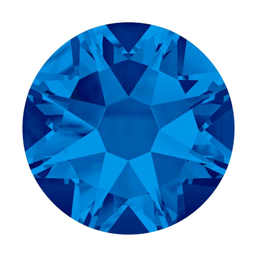 2000, 2058 & 2088 Swarovski Flatback No Hotfix, Capri Blue (243)