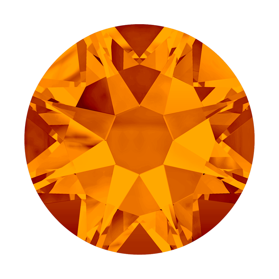 2038 & 2078 Swarovski Flatback Hotfix, Tangerine (259)