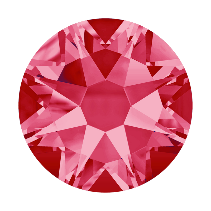 2000, 2058 & 2088 Swarovski Flatback No Hotfix, Indian Pink (289)