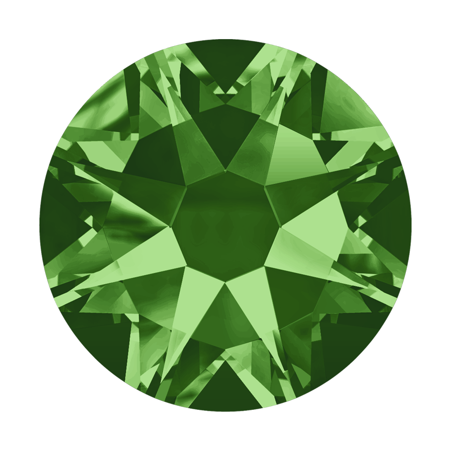 2000, 2058 & 2088 Swarovski Flatback No Hotfix, Fern Green (291)