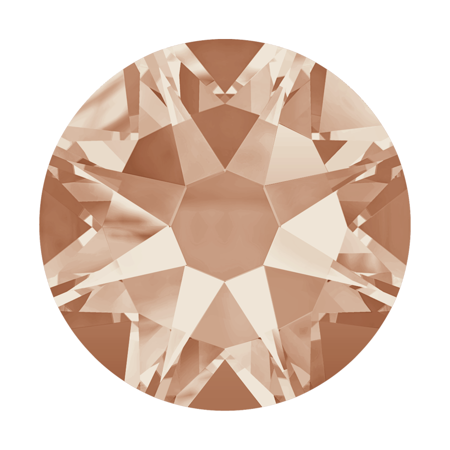 2000, 2058 & 2088 Swarovski Flatback No Hotfix, Light Peach (362)