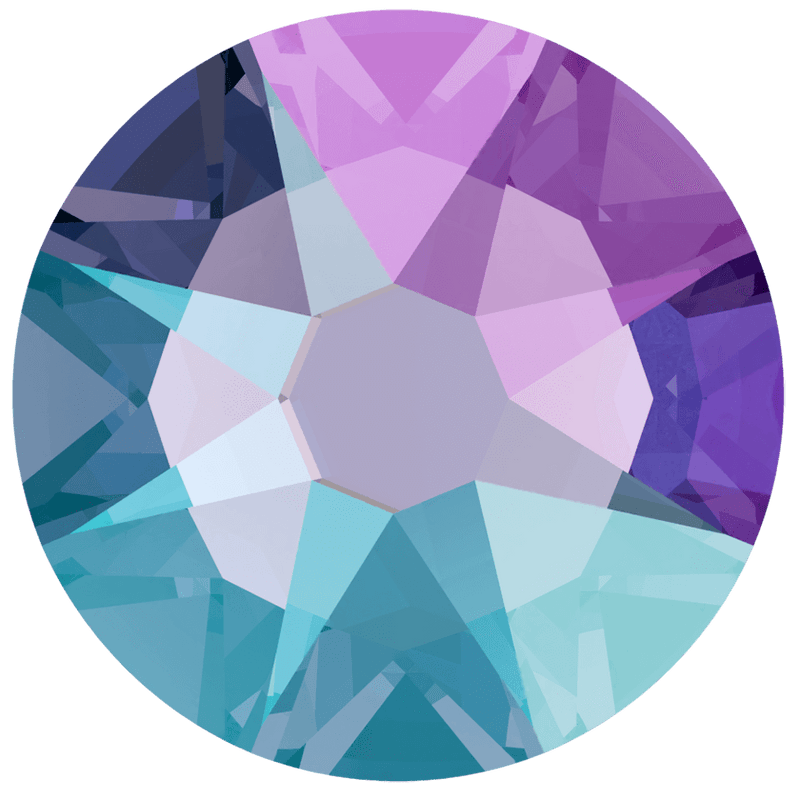 2000, 2058 & 2088 Swarovski Flatback No Hotfix, Tanzanite Shimmer (539 SHIM)