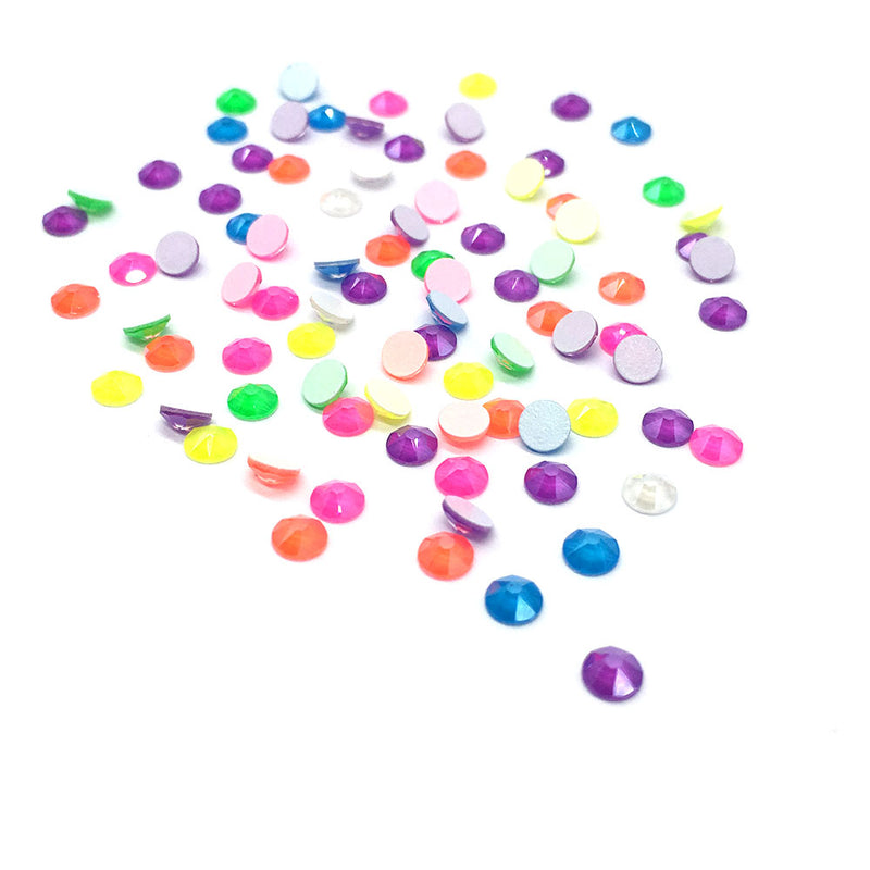 2088 Swarovski Flatback No Hotfix, Electric Neon Mix Colors {Lacquer Pro Shiny Effects}