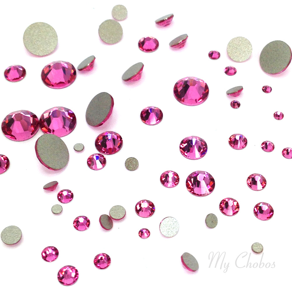 2058 & 2088 Swarovski Flatback No Hotfix Mix Sizes, Rose (209)