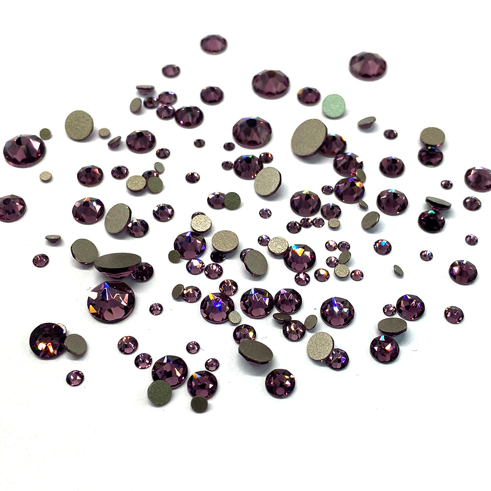 2058 & 2088 Swarovski Flatback No Hotfix Mix Sizes, Iris (219)