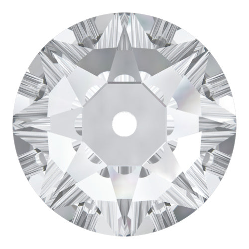 3188 Swarovski XIRIUS Lochrose Sew-On Stones, Crystal (001)