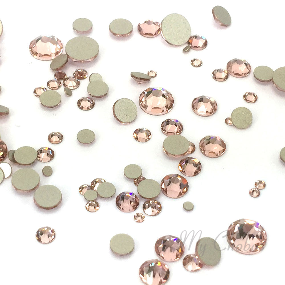 2058 & 2088 Swarovski Flatback No Hotfix Mix Sizes, Vintage Rose (319)