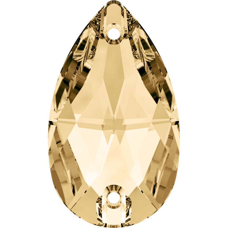 3230 Swarovski Drop Sew-On Stones, Light Colorado Topaz (246)