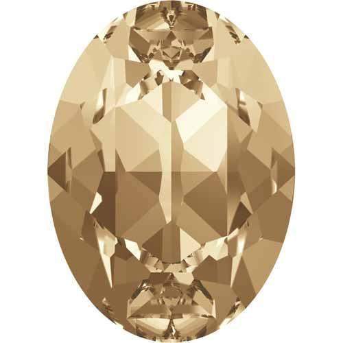 4120 Swarovski Oval Fancy Stones, Crystal Golden Shadow (001 GSHA)