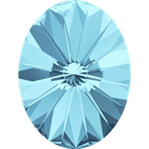 4122 Swarovski Rivoli Oval Fancy Stones, Aquamarine (202)