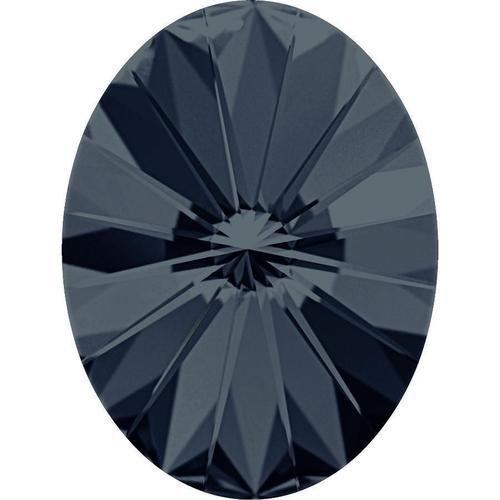 4122 Swarovski Rivoli Oval Fancy Stones, Graphite (253)