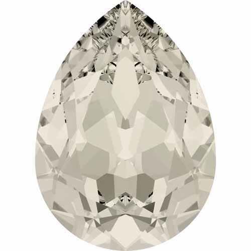 4320 Swarovski Pear Fancy Stones, Crystal Moonlight (001 MOL)