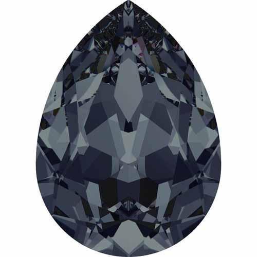 4320 Swarovski Pear Fancy Stones, Graphite (253)