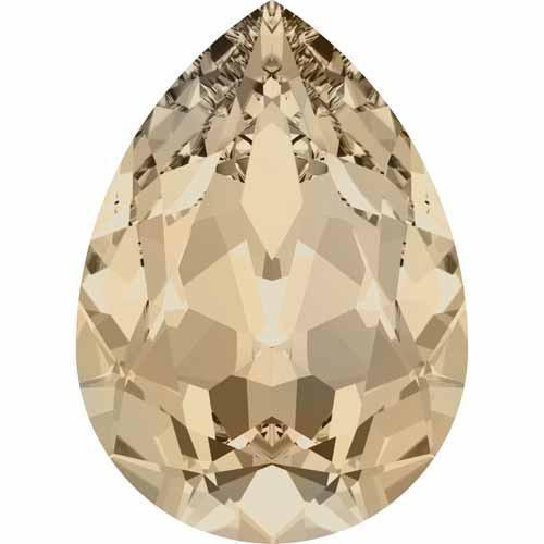 4320 Swarovski Pear Fancy Stones, Light Silk (261)