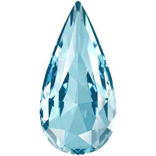 4322 Swarovski Teardrop Fancy Stones, Aquamarine (202)